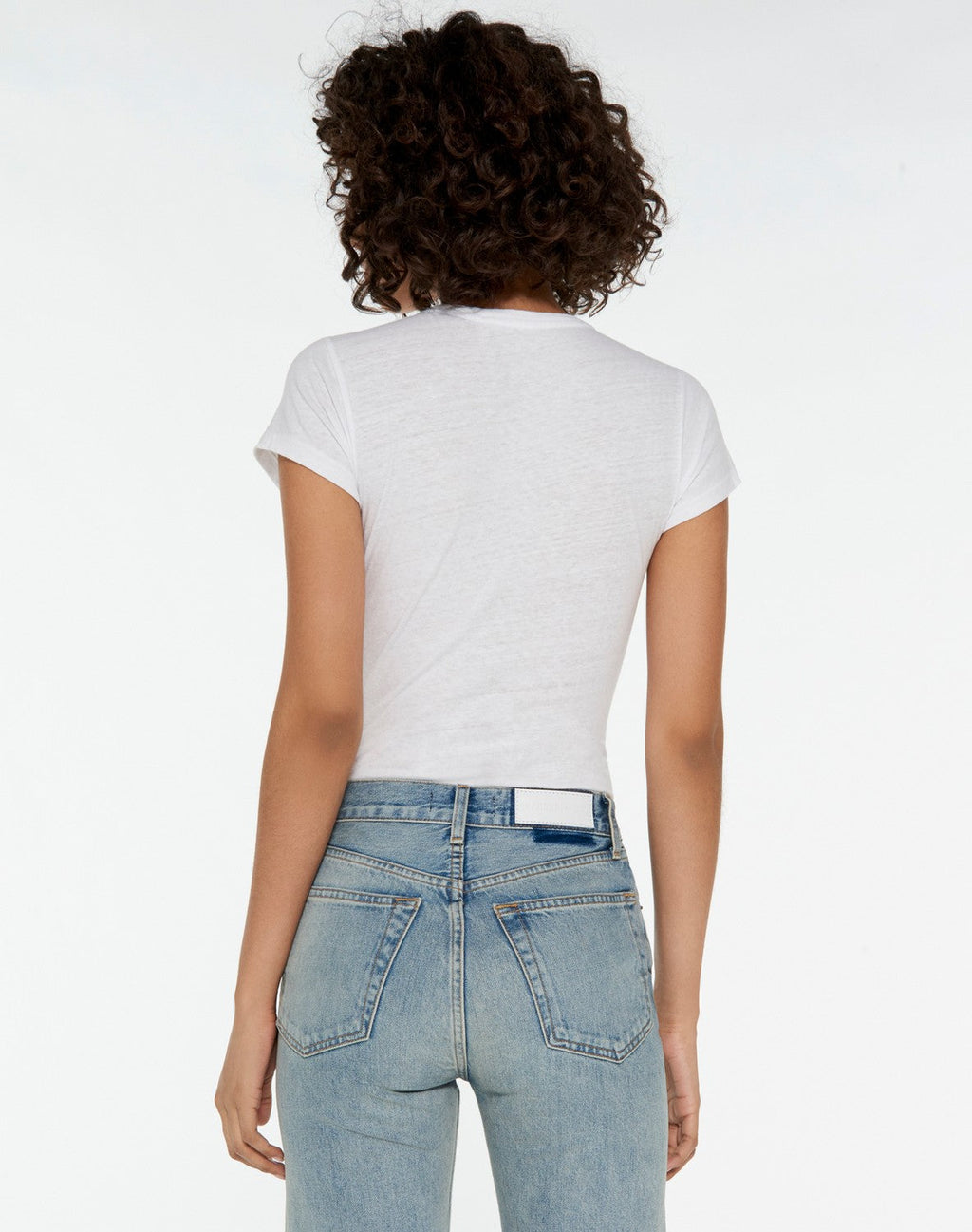 T-Shirt -60S Slim Bodysuit - Optic White