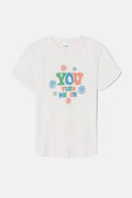 T-Shirt Baby You Turn Me On - Vintage White