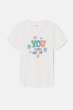 T-Shirt Baby You Turn Me On - Vintage White