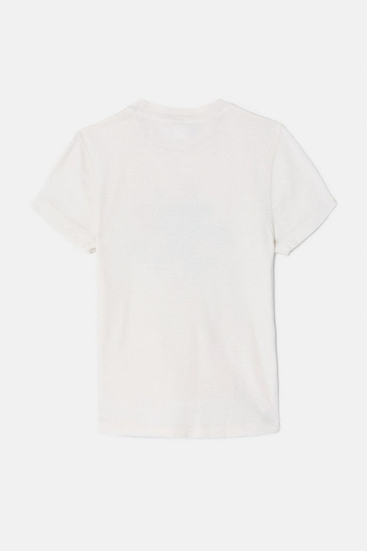 T-Shirt Baby You Turn Me On - Vintage White