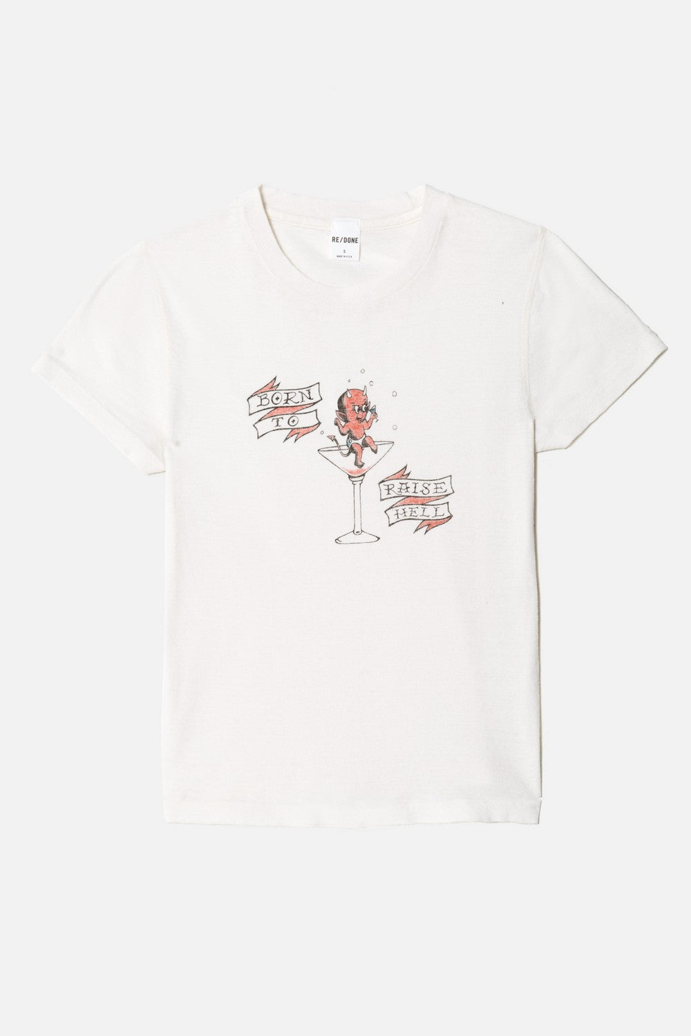 T-Shirt 90S Baby Raise Hell - Vintage White