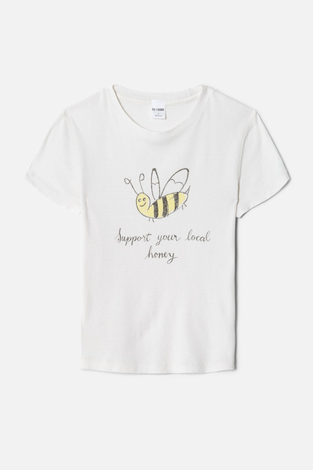 T-Shirt 90S Baby Local Honey - Vintage White