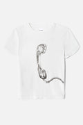 T-Shirt 90S Baby Call Me - Vintage White