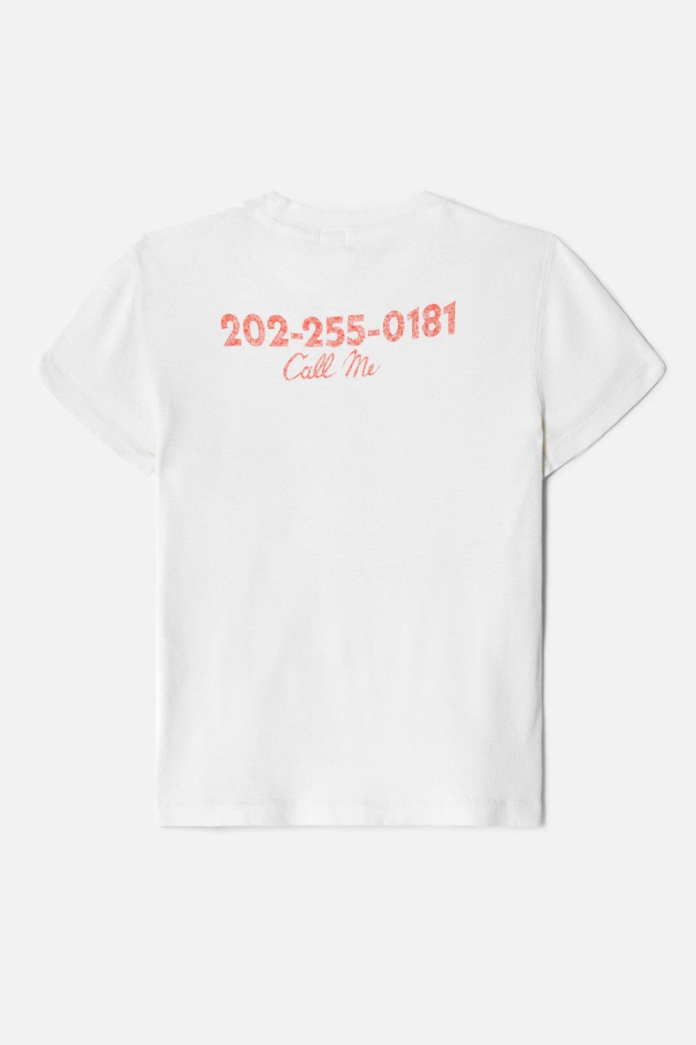 T-Shirt 90S Baby Call Me - Vintage White