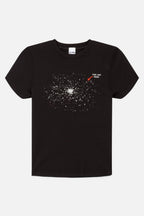 T-Shirt 90S Baby Rhinestone Space - Washed Black