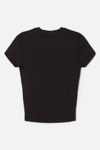 T-Shirt 90S Baby Rhinestone Space - Washed Black