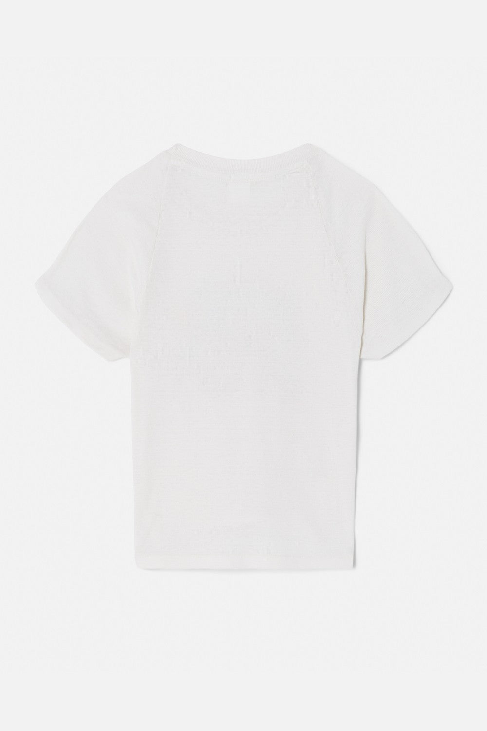 T-Shirt High Neck Slim Raglan In The Sky - Vintage White