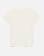 Short 60S Sleeve Henley - Vintage White