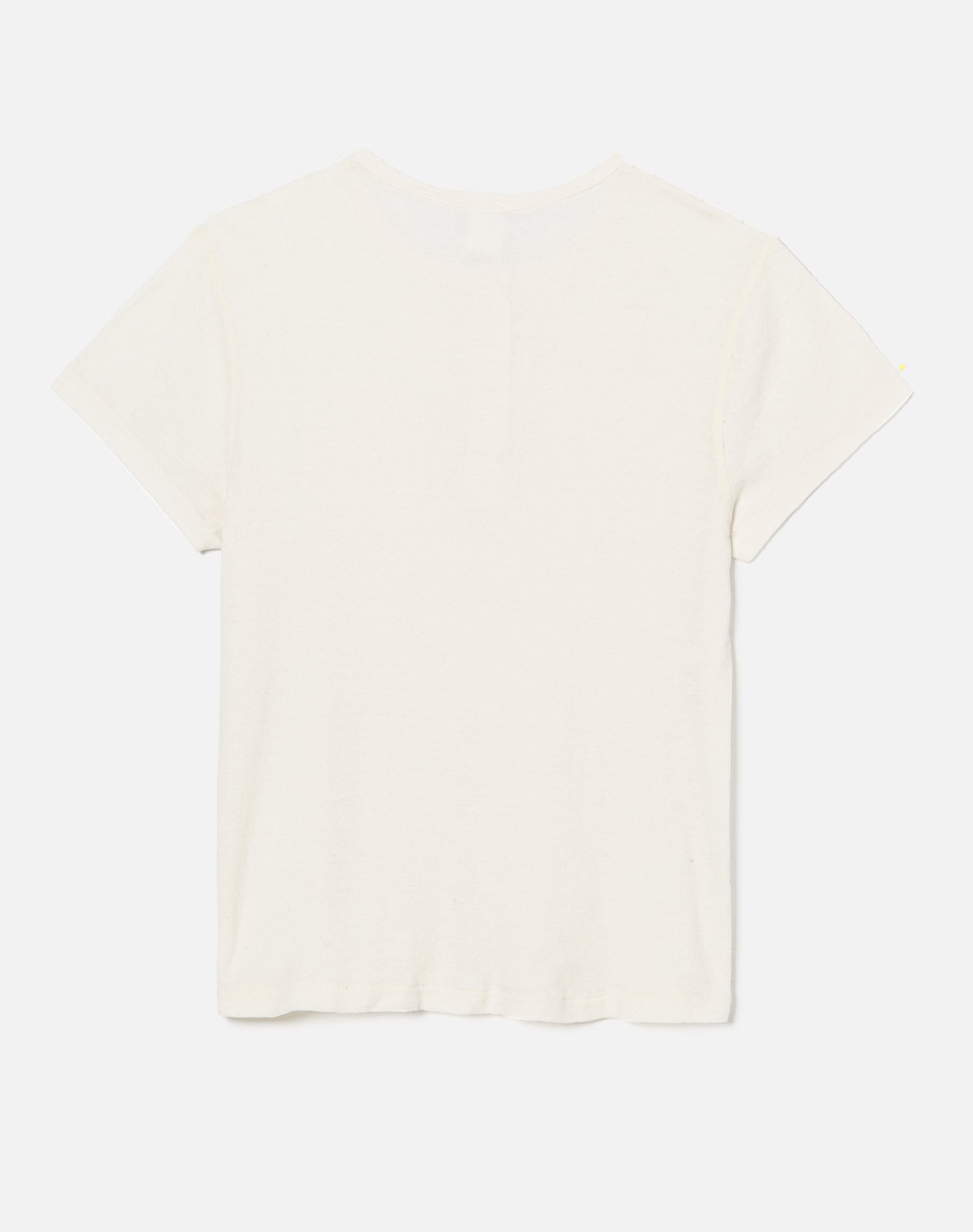 Short 60S Sleeve Henley - Vintage White