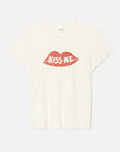 T-Shirt 90S Baby Kiss Me - Vintage White