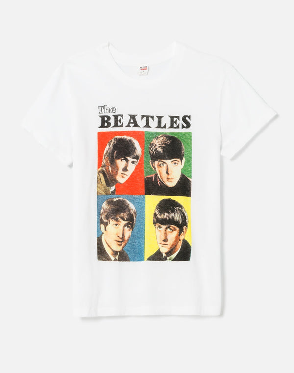 T-Shirt 70S Loose The Beatles - Optic White