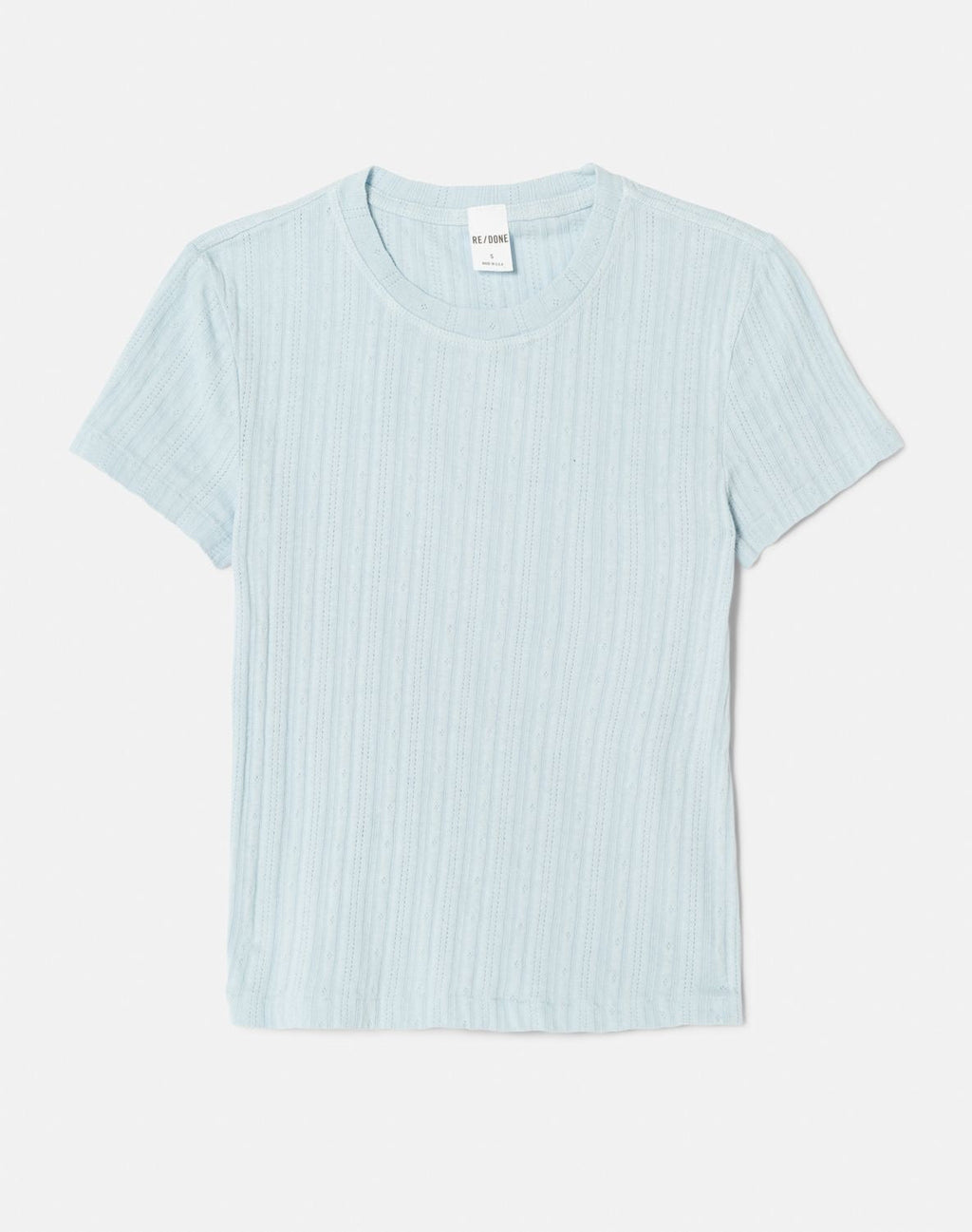 T-Shirt Pointelle Baby - Pale Blue