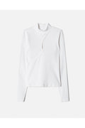 Top Keyhole Mock Neck - Ivory