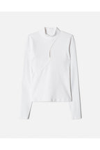 Top Keyhole Mock Neck - Ivory