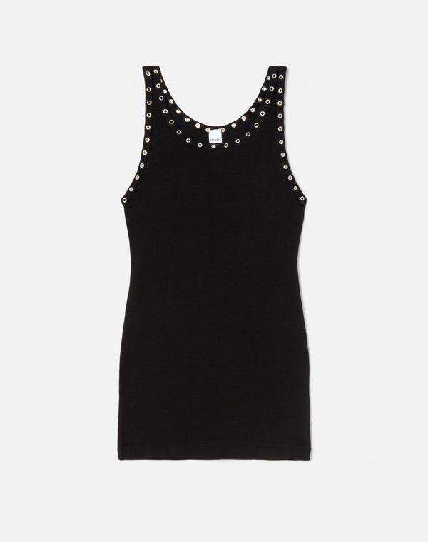 Robe Eyelet Tank - Black