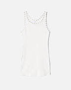Robe Eyelet Tank - White