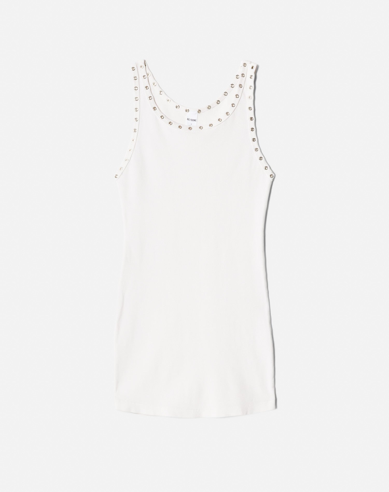 Robe Eyelet Tank - White