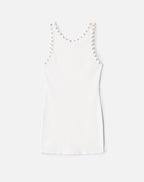 Robe Eyelet Tank - White
