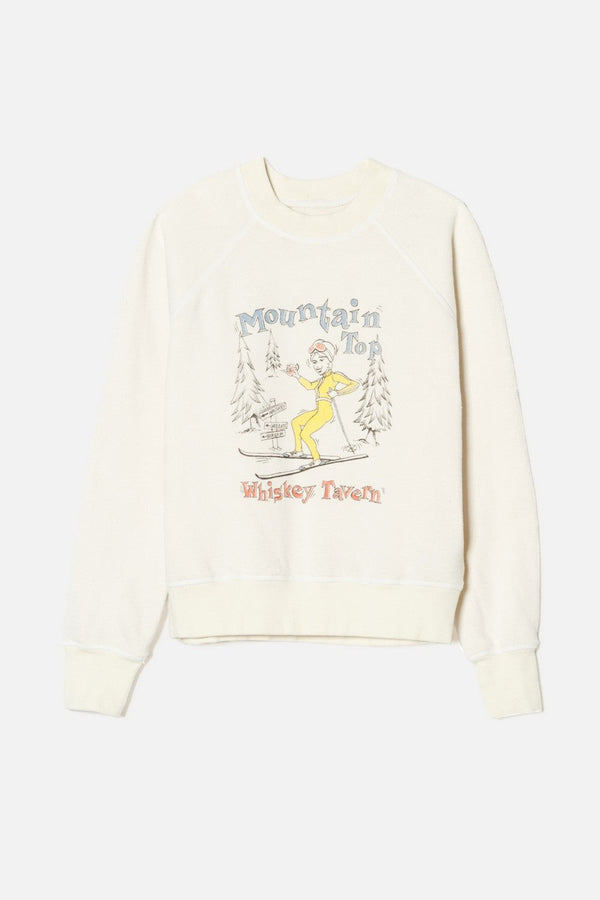 Sweat Classic Raglan Crewneck Whiskey Tavern - Heathered Off White