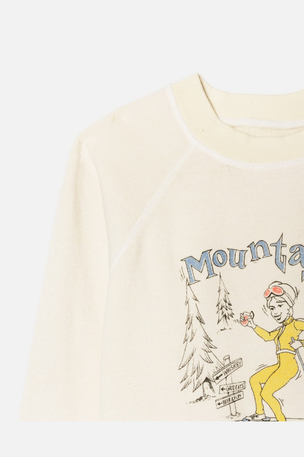 Sweat Classic Raglan Crewneck Whiskey Tavern - Heathered Off White