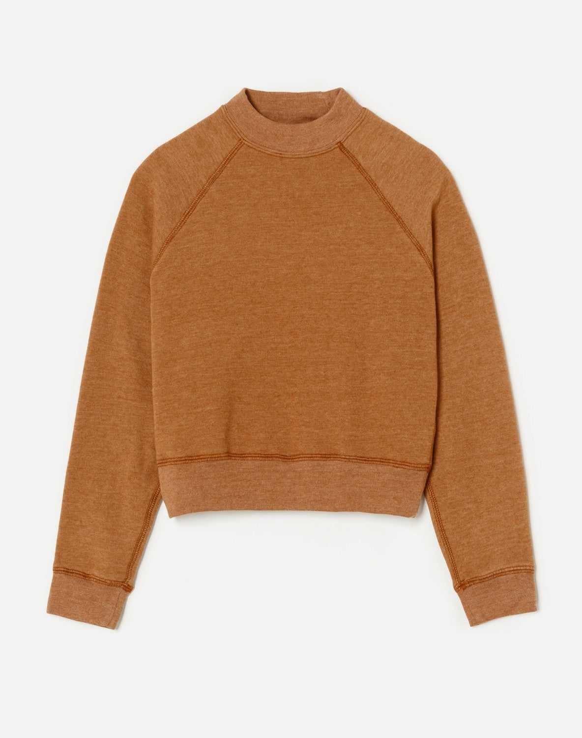 Sweat Shrunken Crewneck - Heathered Terracotta