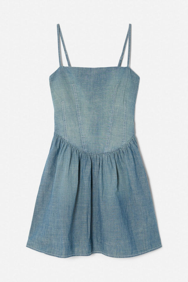 Robe Chambray Gathered - Paradise Cove