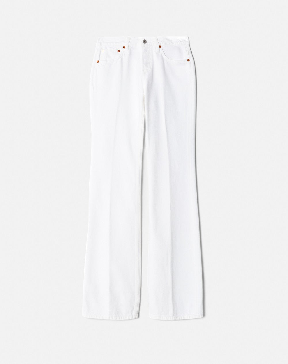 Jean Loose Boot - White