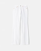 Jean Loose Boot - White