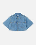 Chemise Oversized Crop - Stoned Ciel