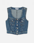 Chemise Trucker - Whiskey Indigo