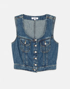 Chemise Trucker - Whiskey Indigo