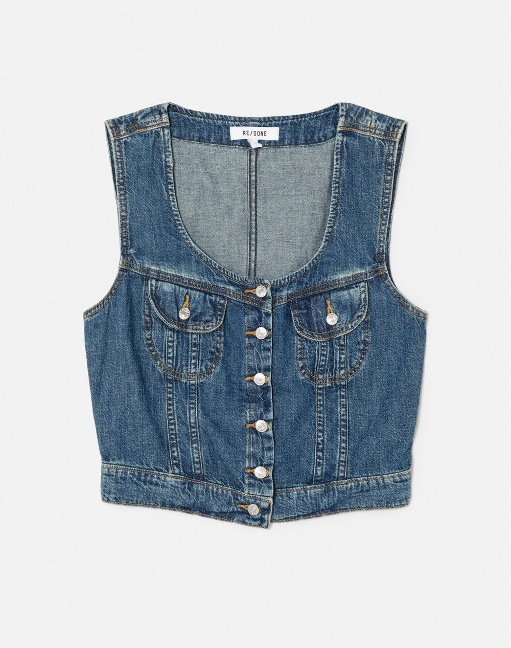 Chemise Trucker - Whiskey Indigo