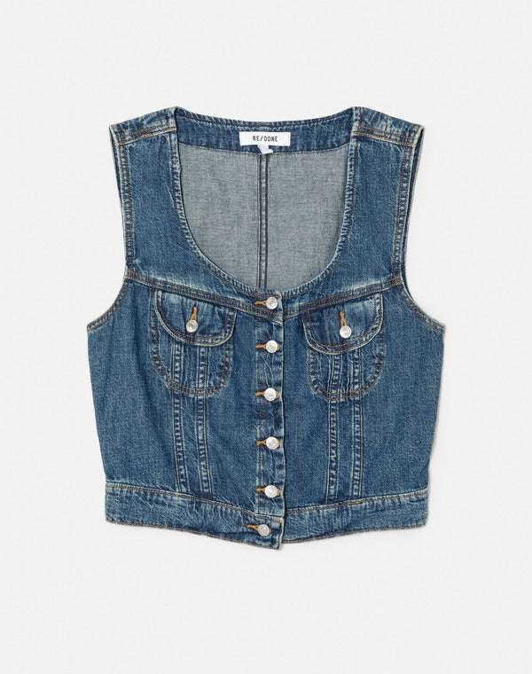 Chemise Trucker - Whiskey Indigo