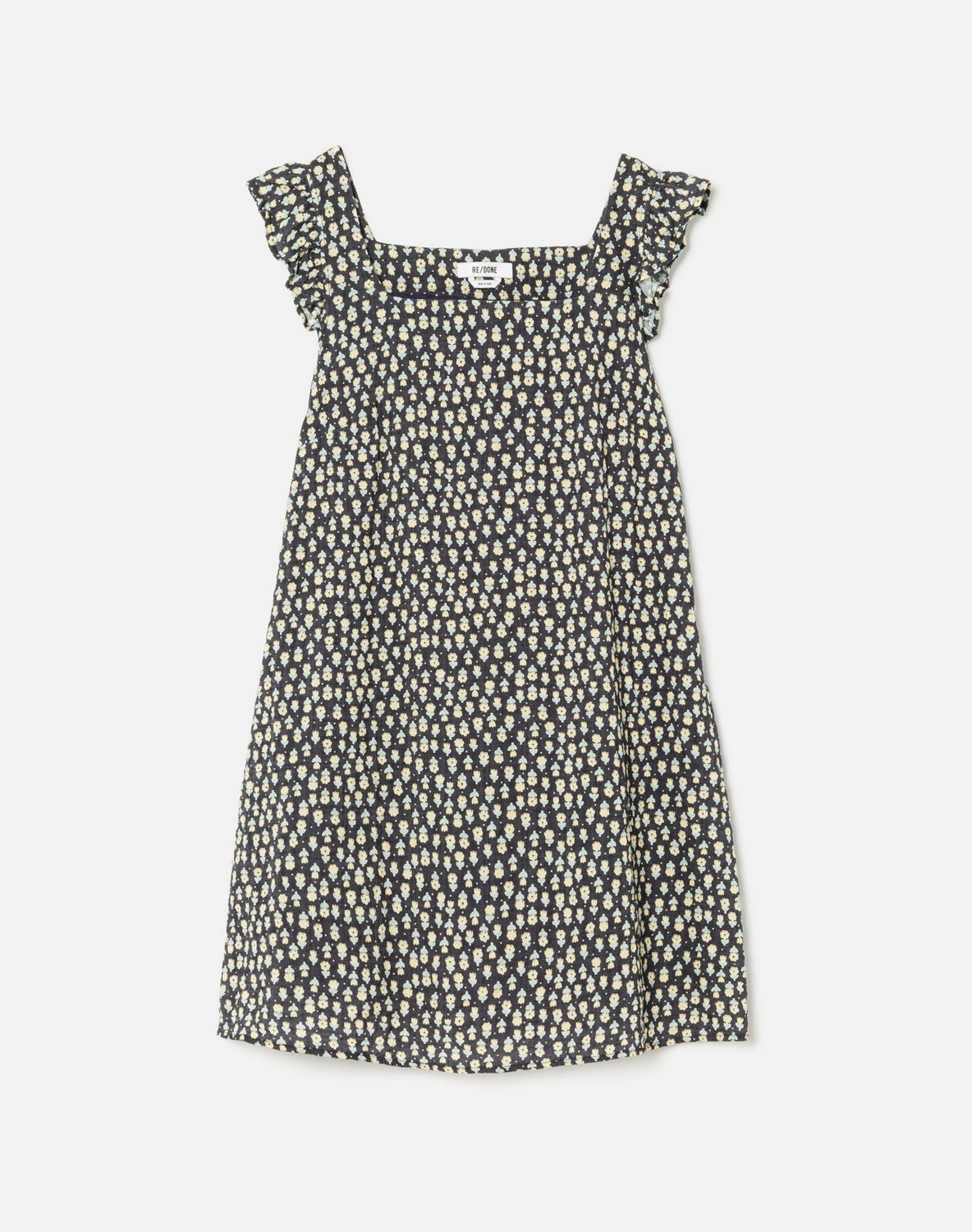 Robe 90S Shift - Navy Floral