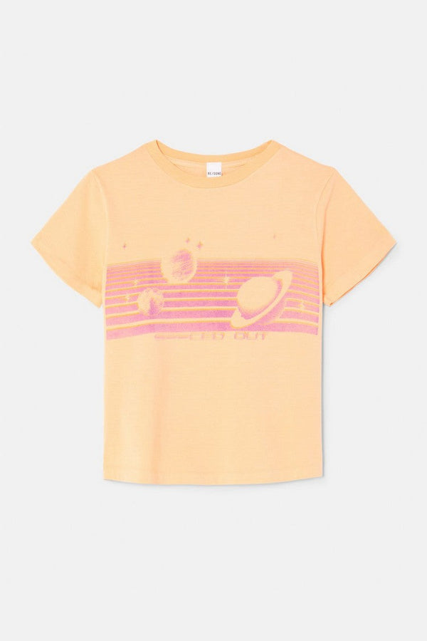 T-Shirt Classic Spaced Out - Apricot
