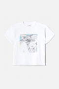 T-Shirt Classic Beach Please - Optic White
