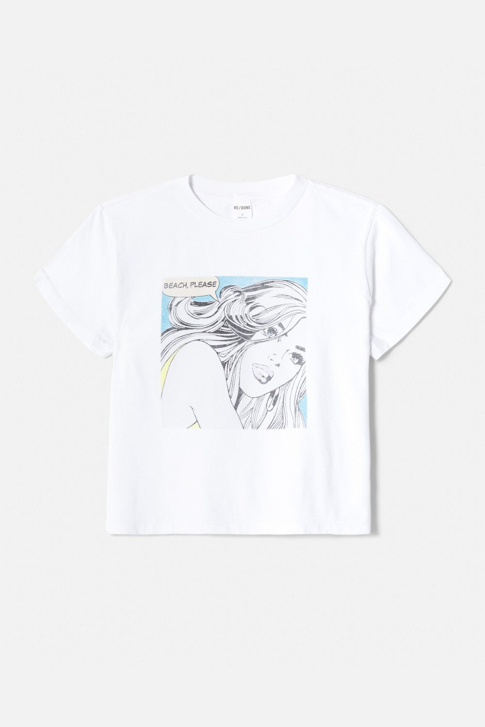 T-Shirt Classic Beach Please - Optic White