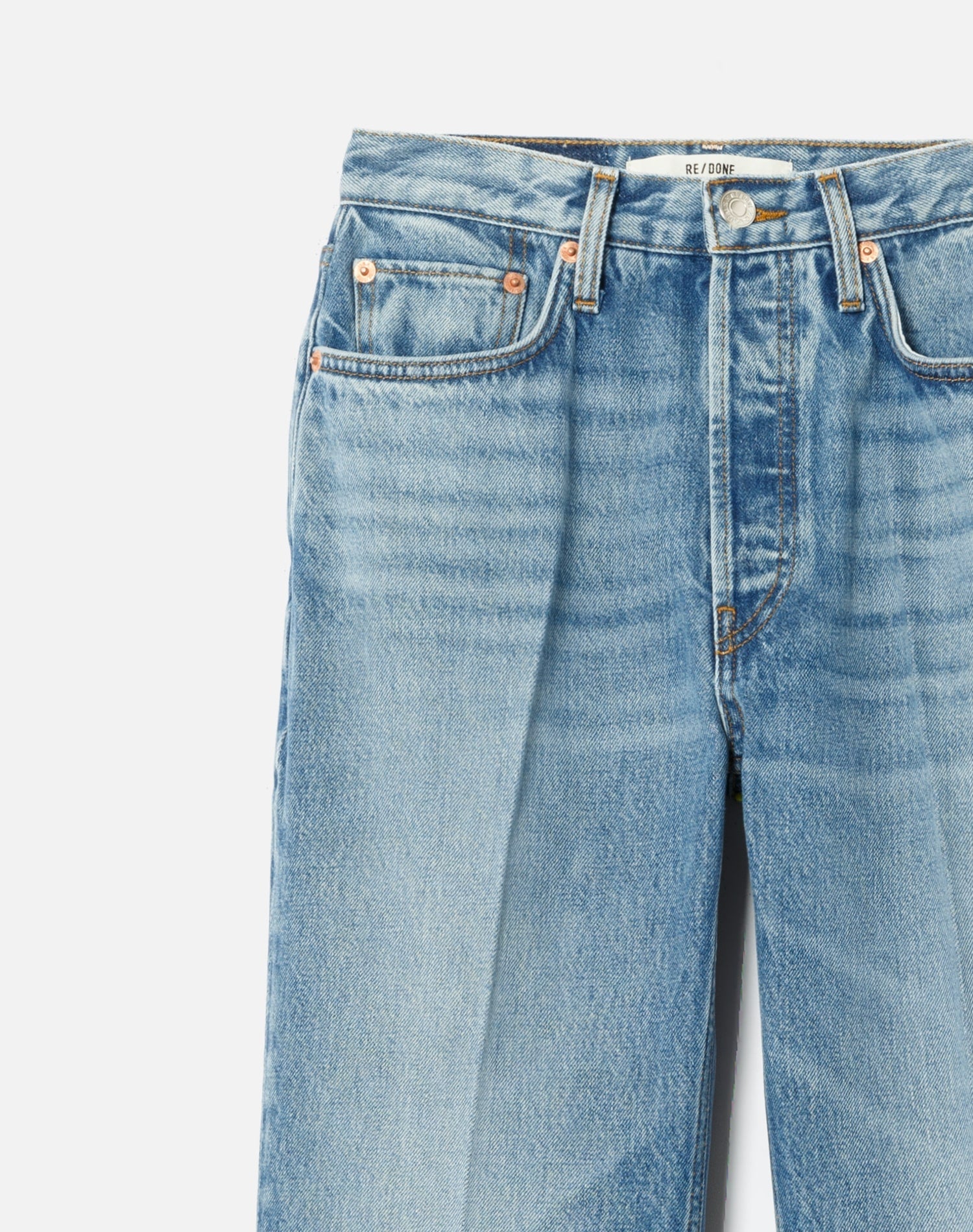 Jean 70S Bootcut - Med Fade With Crease