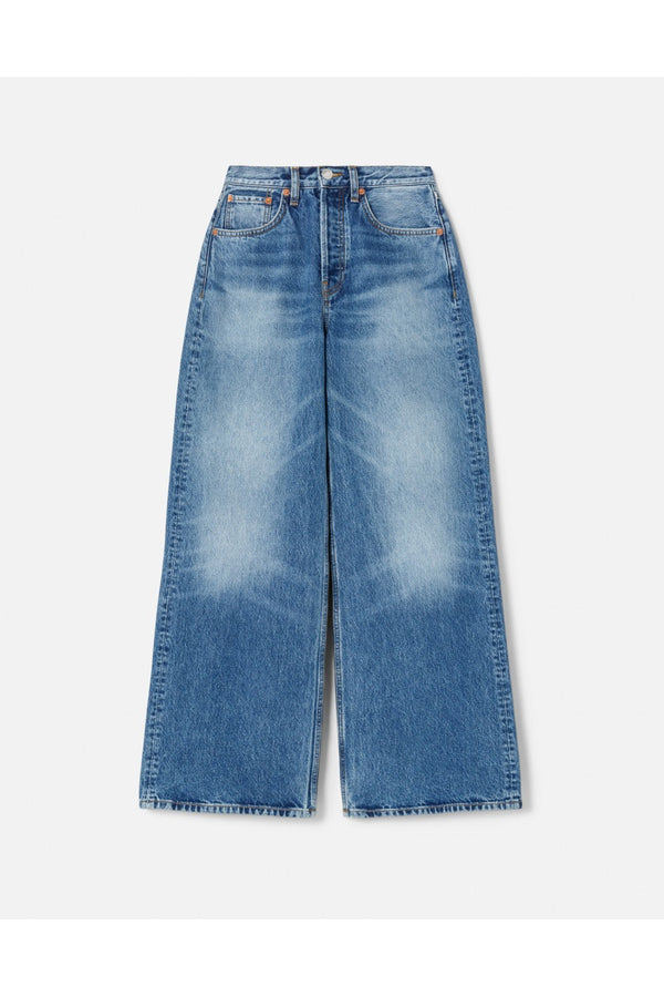 Jean High Rise Wide Leg Crop - Speedway