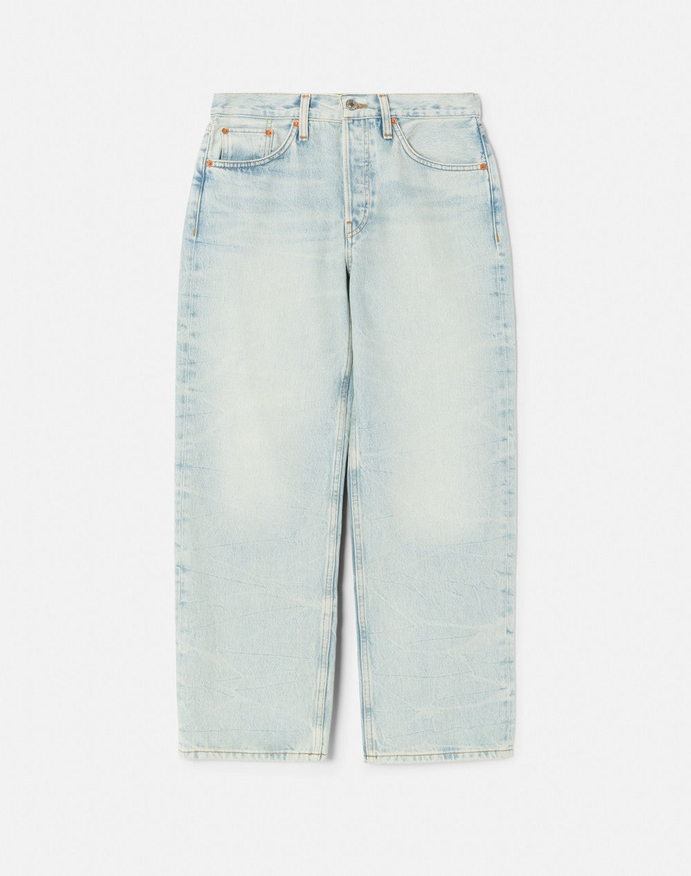 Jean Loose Crop - Ranch Water