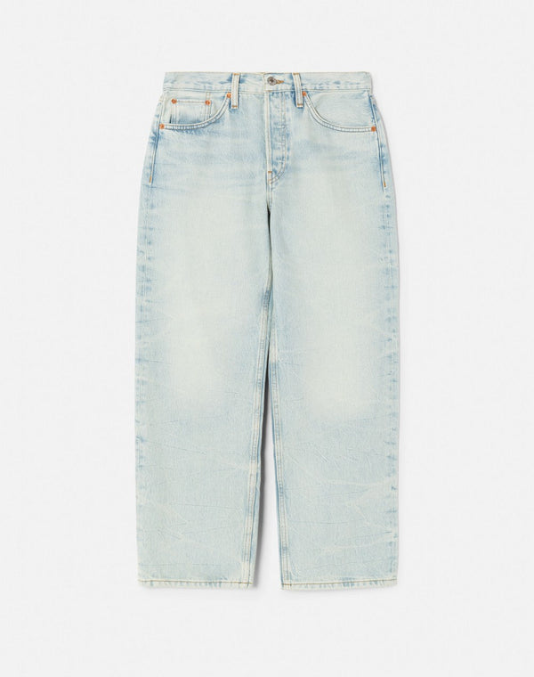 Jean Loose Crop - Ranch Water