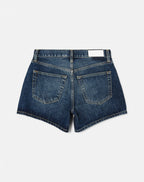 Short Mid Rise Boy - Whiskey Indigo