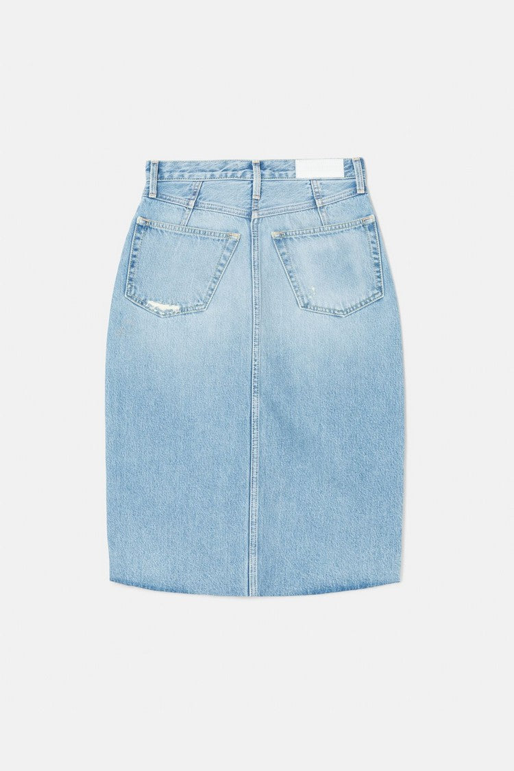 Jupe Midi Denim - Opal Indigo