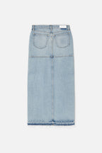 Jupe Mid Rise Split - Ripped Tide