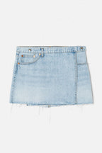 Jupe Mid Rise Wrap - Maliblue