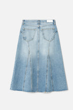 Jupe Low Slung Midi - Ojai Indigo
