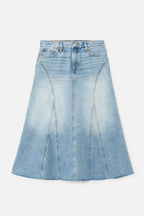 Jupe Low Slung Midi - Ojai Indigo