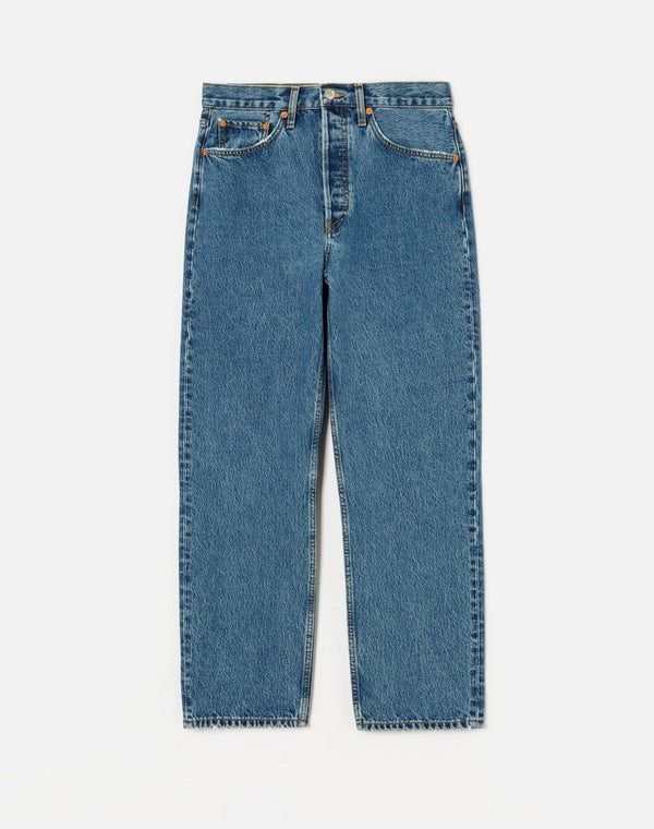 Jean 90S Crop Low Slung - Bleu Mere