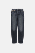 Jean 90S High Rise Ankle Crop - Onyx Fade