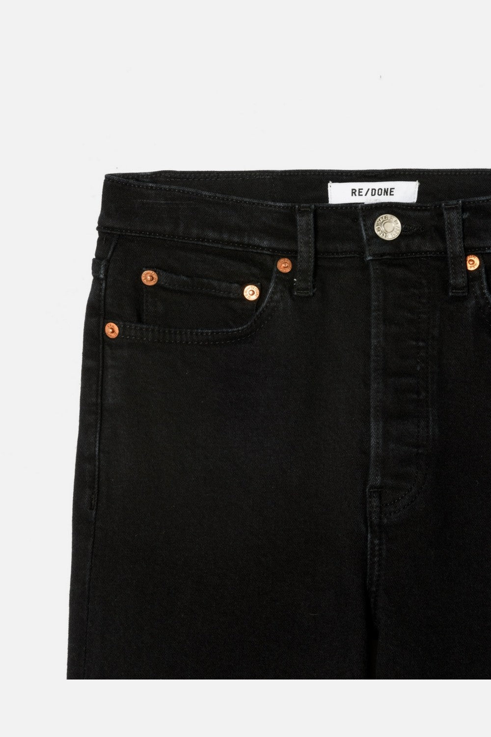 Jean 70S Stove Pipe - Noir With Rip